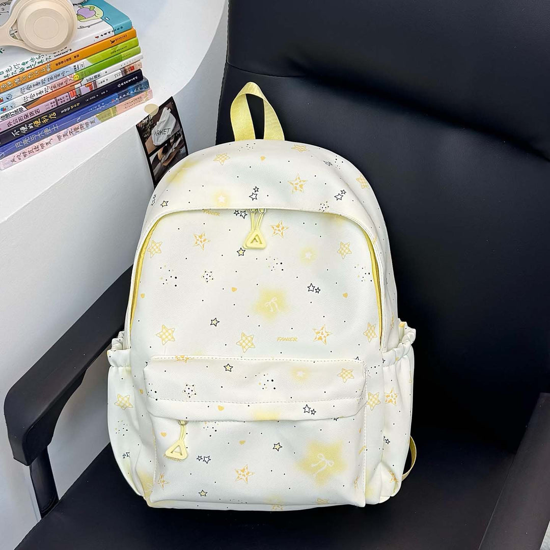 Star-Patterned Lightweight Backpack Bowlift
