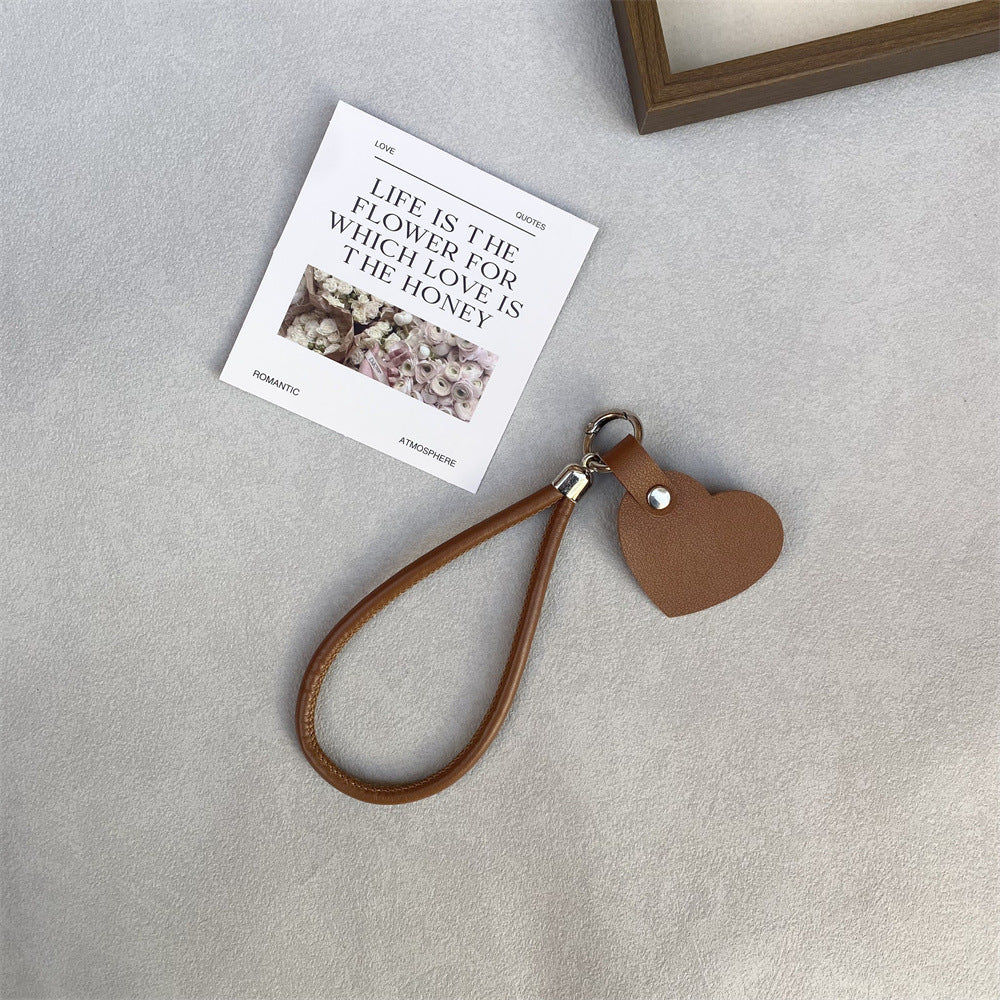 Leather Heart Keychain Bowlift