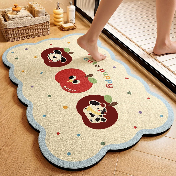 Cute Animal-Themed Memory Foam Bath Mat Bowlift