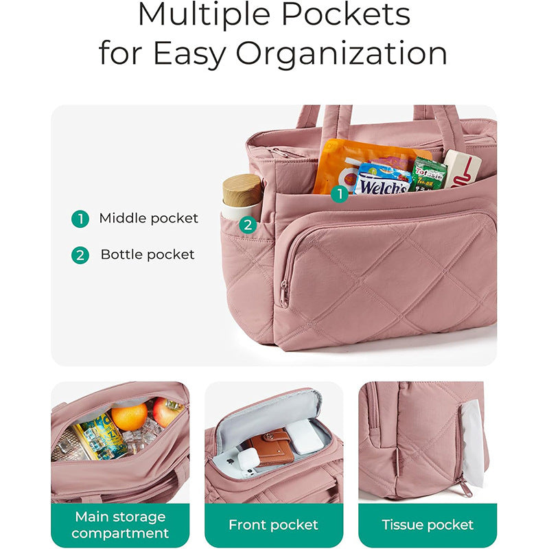 Multifunctional Laptop Bag with Detachable Shoulder Strap Bowlift