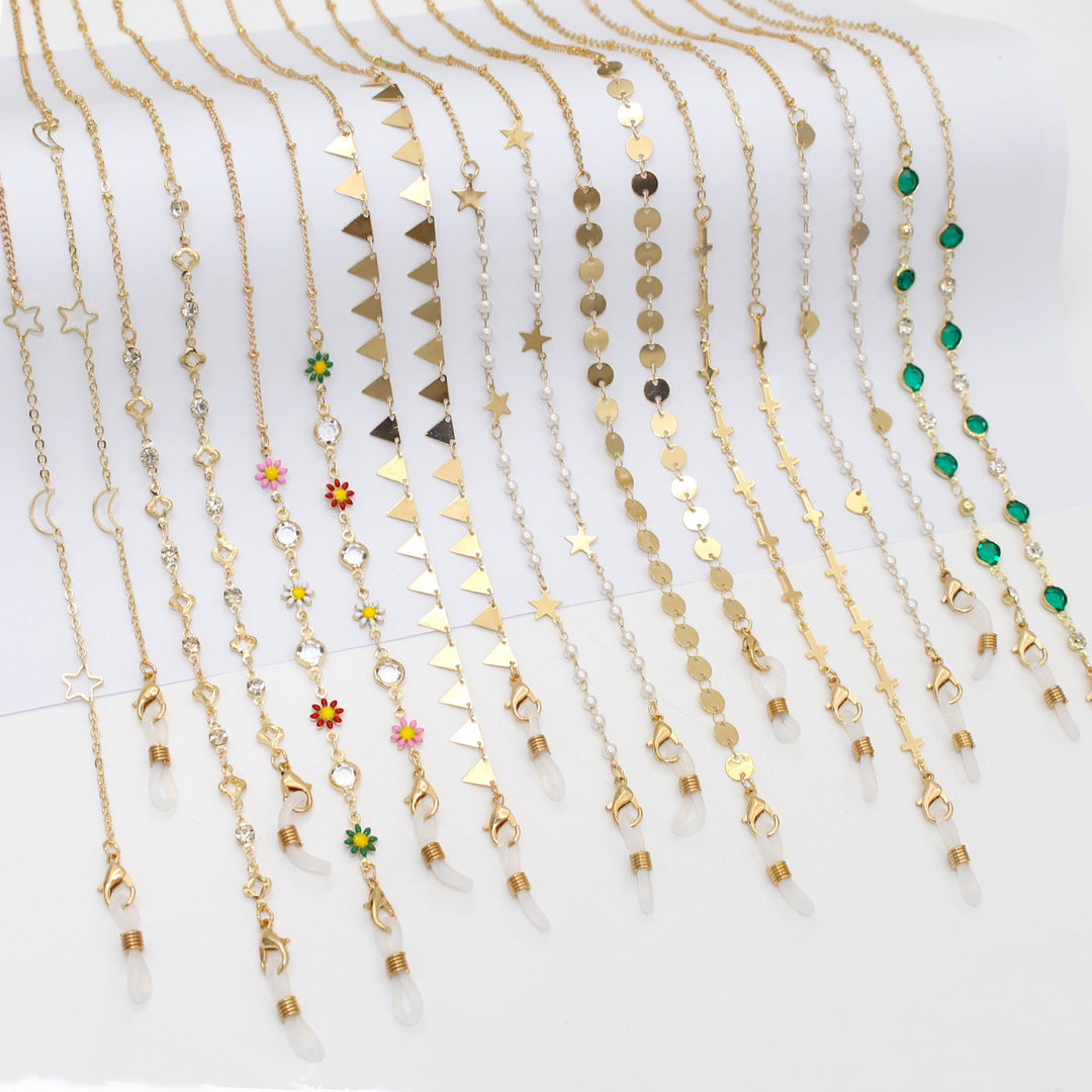 Elegant Star-Linked Eyewear Chain Bowlift