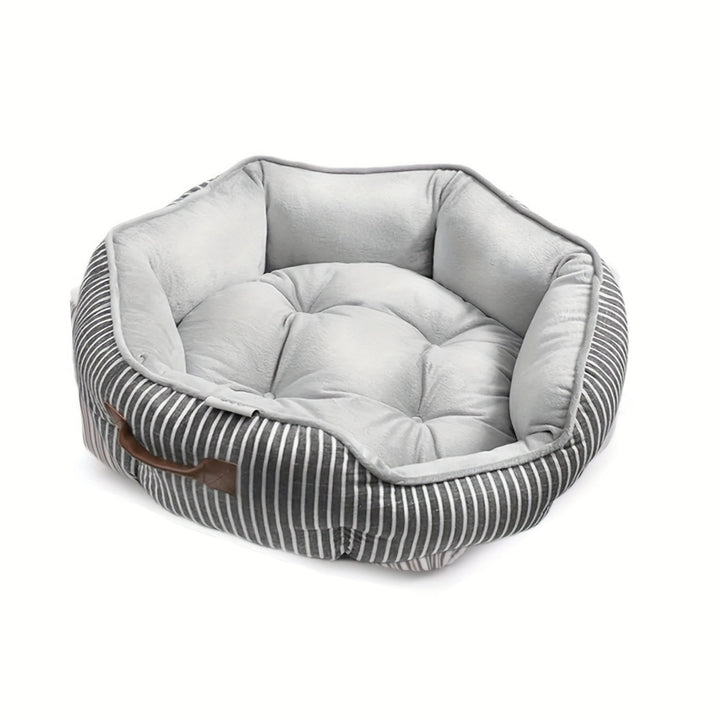 Octagonal Plush Dog Bed