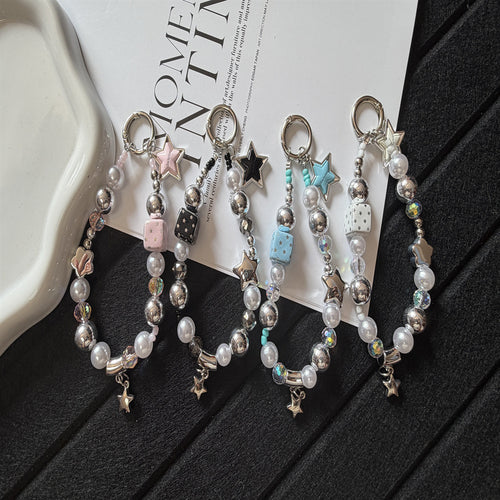 Creative Beaded Charm Keychain Bowlift