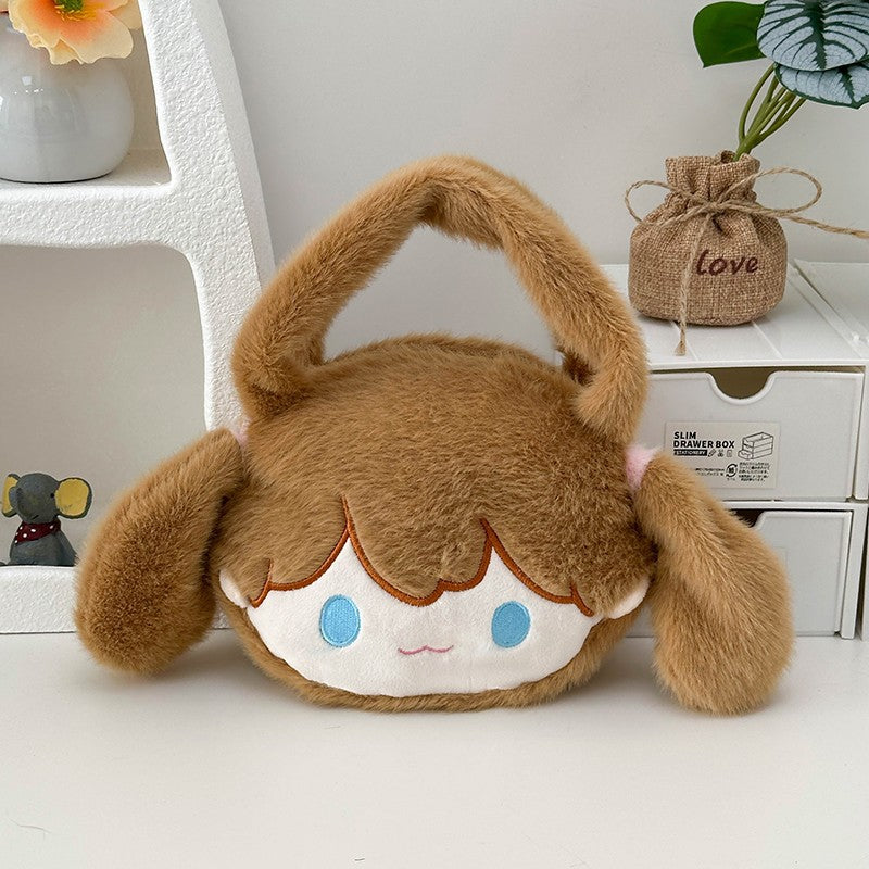 Playful plush handbag with ears and character design Bowlift