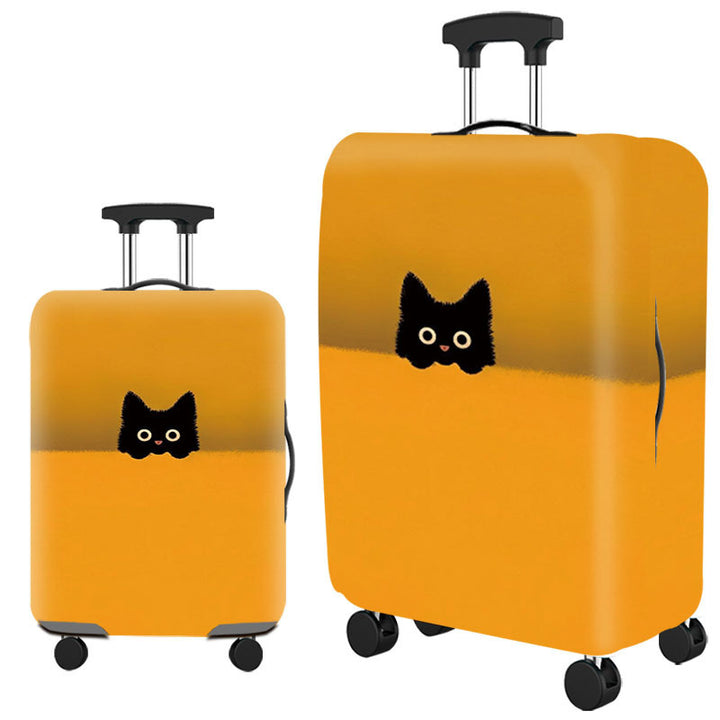 Tropical Leaf Print Hard Shell Luggage Bowlift