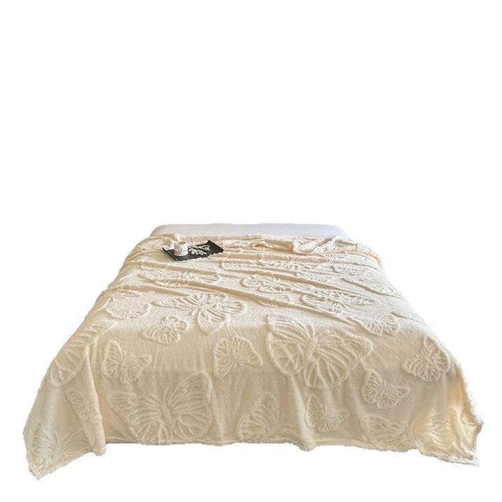 Ladies Luxurious Bedspread with Butterfly Pattern Bowlift