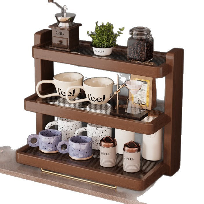 Wooden Tiered Storage Shelf Bowlift