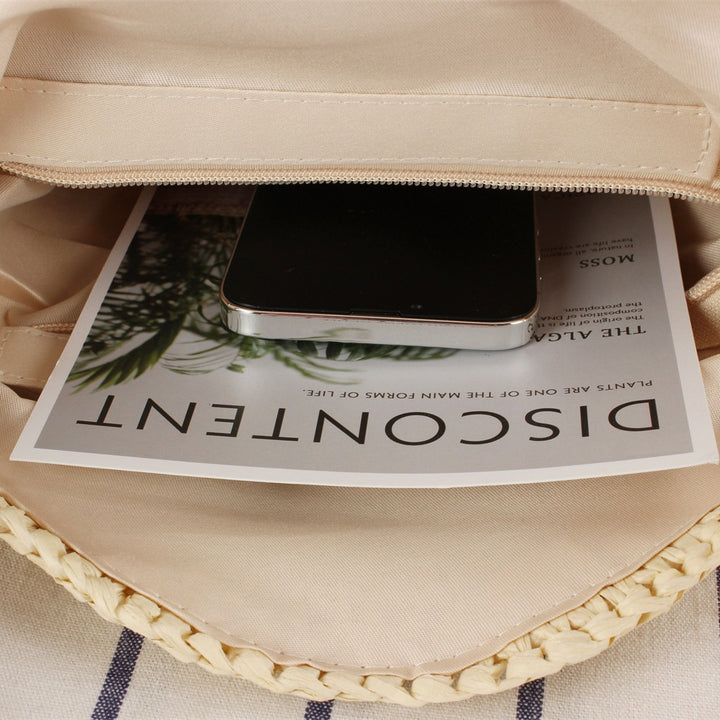 Round Bast Shoulder Bag with Unique Flap Closure Bowlift