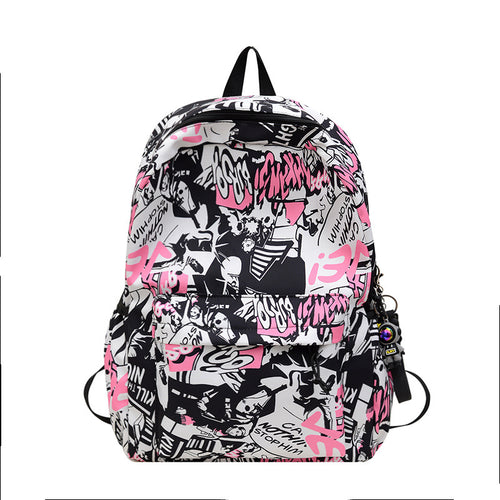 Artistic Graphic Print Backpack Bowlift