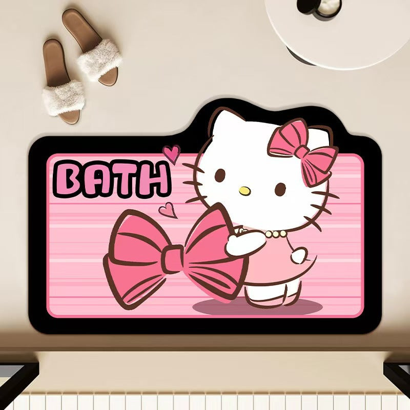 Hello Kitty-Themed Bath Mat Bowlift
