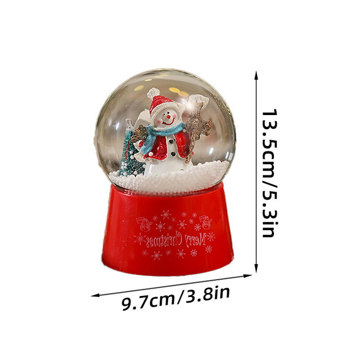 Snow globe with Santa Claus and Christmas tree Bowlift