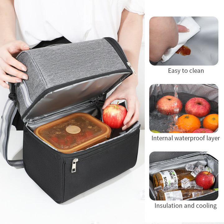 Ladies Multifunctional Cooler Bag with Insulated Double Chamber Bowlift