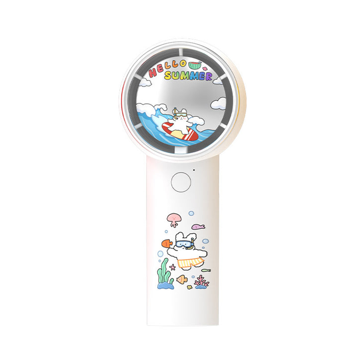 Unisex Handheld Fan with Cartoon Design Bowlift