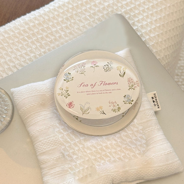 Elegant ceramic coaster with floral design Bowlift