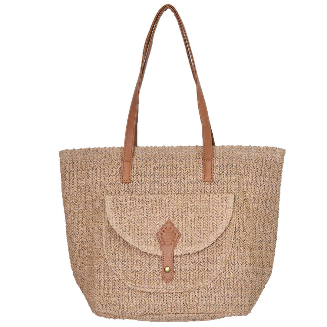 Shopping bag with magnetic closure and reinforced carrying handles Bowlift