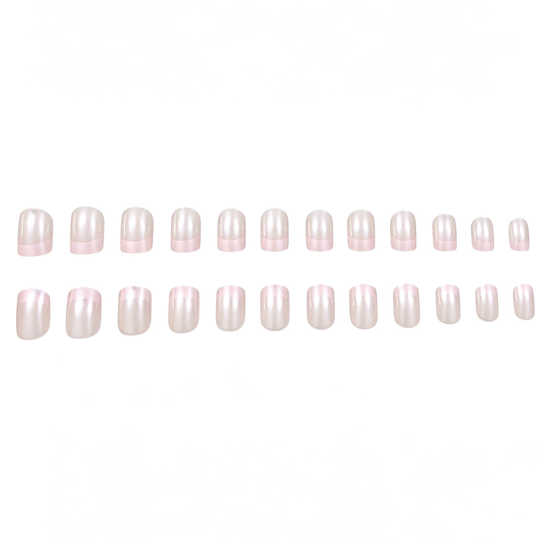 Premium French Tip Nail Extensions Bowlift