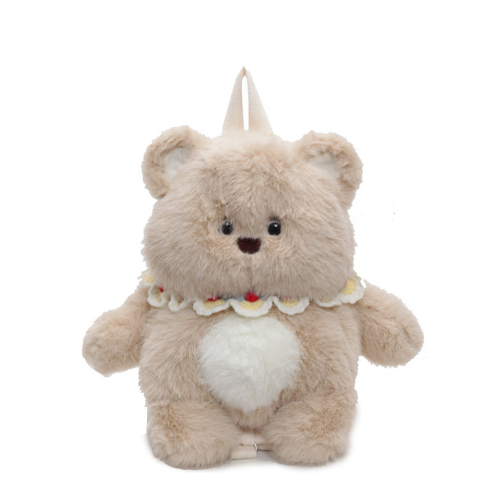 Plush Bear Backpack with Practical Carrying Handles Bowlift