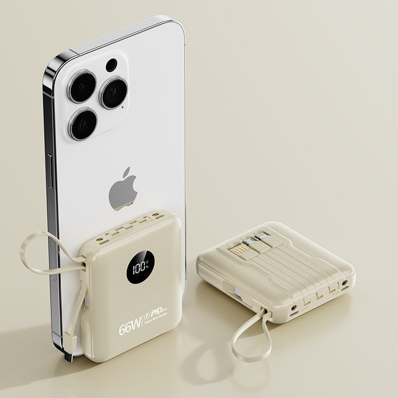Portable power bank with smart charging and LCD display Bowlift
