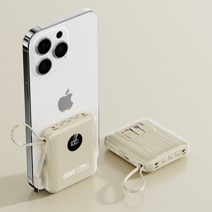 Portable power bank with smart charging and LCD display Bowlift