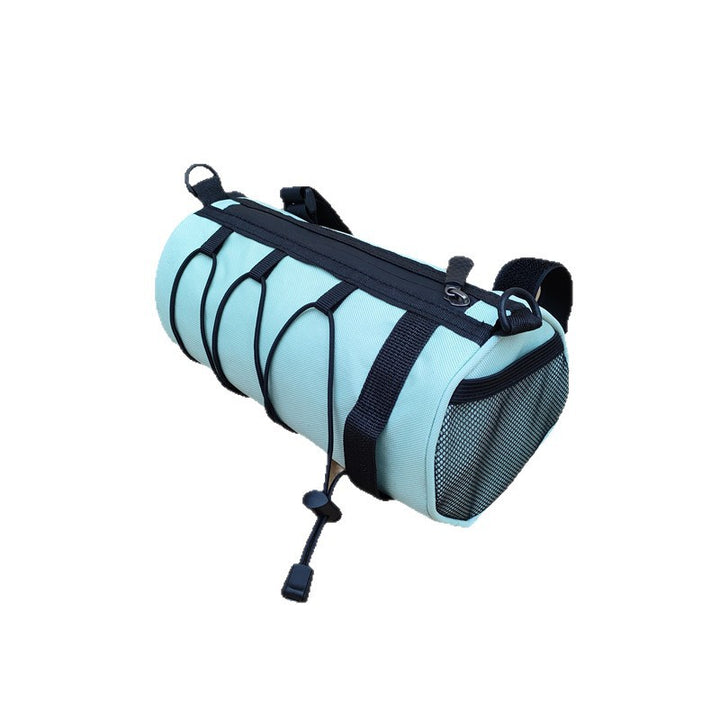 waterproof bicycle handlebar phone bag with touchscreen pocket and zippered cargo Bowlift