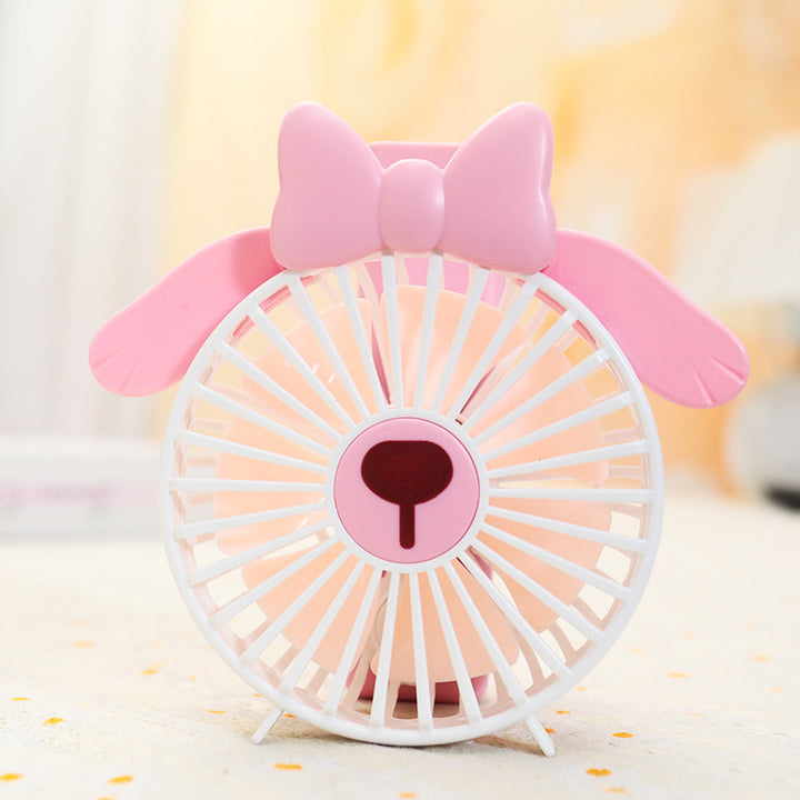 Women's Portable Mini Fan with Cute Design Bowlift
