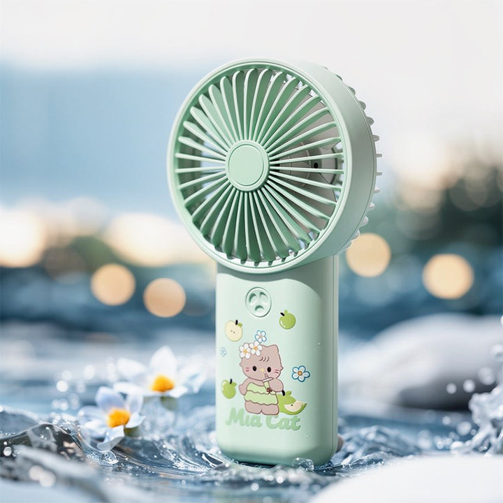 Portable Cartoon-Themed Cooling Hand Fan Bowlift