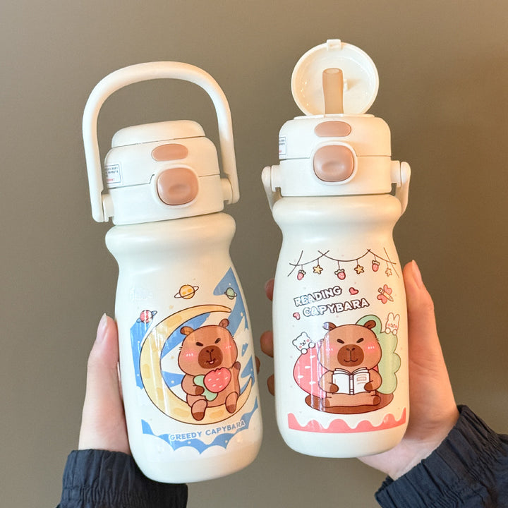 Women's insulated drinking bottle with animal-friendly design Bowlift