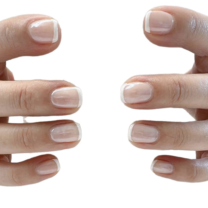 French Tip Press-On Nails Bowlift