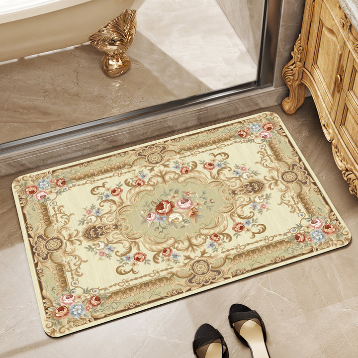 Elegant Vintage-Inspired Bath Mat Bowlift