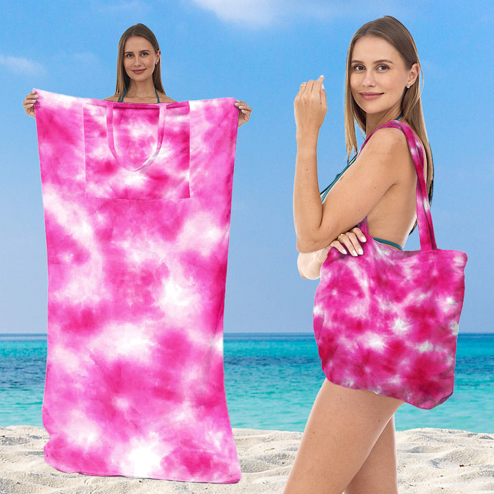 Beach towel with elegant floral patterns Bowlift