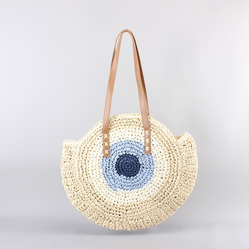 Round Basket Bag with Modern Design Bowlift