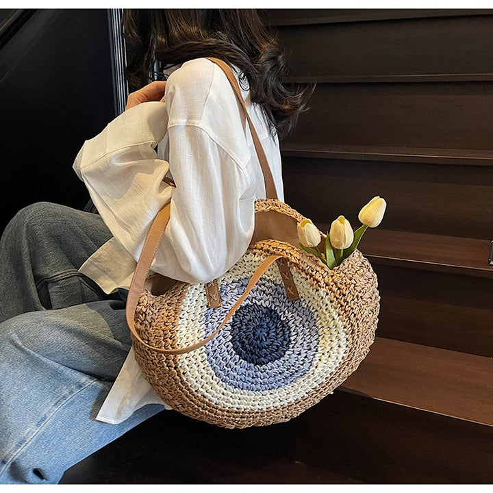 Braided Leather Tote Bag Bowlift