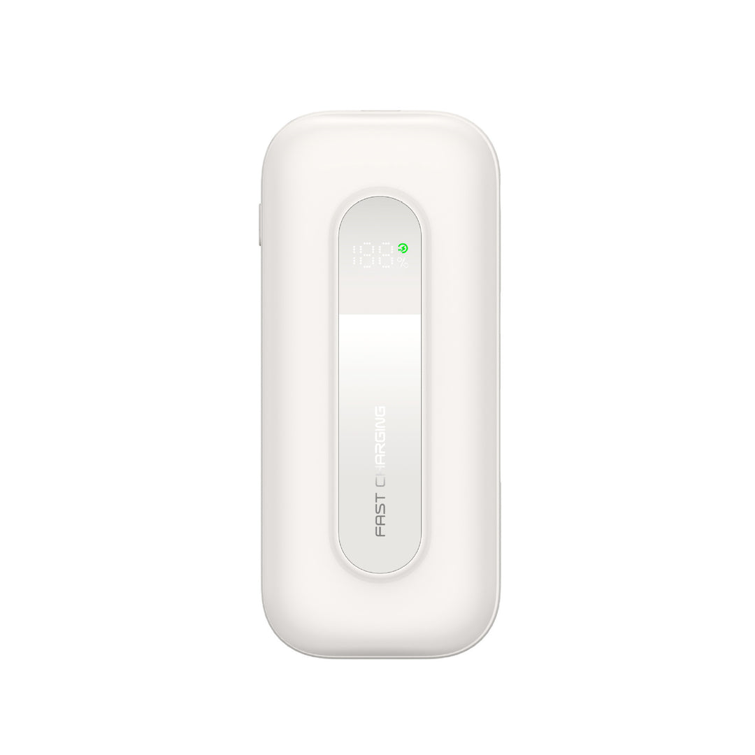 Power bank with digital charge status monitor and high-speed charging Bowlift