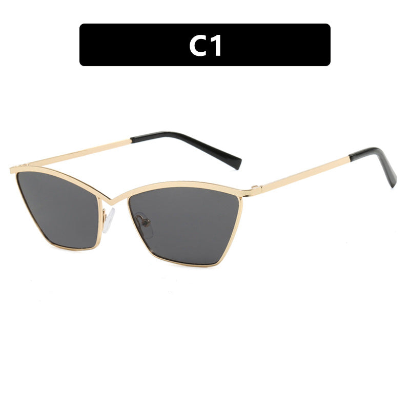 Ladies Cat-Eye Sunglasses with stylish metal frame and UV protection Bowlift