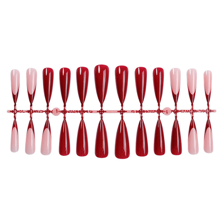 Sharp Pointed Press-On Nail Art Set