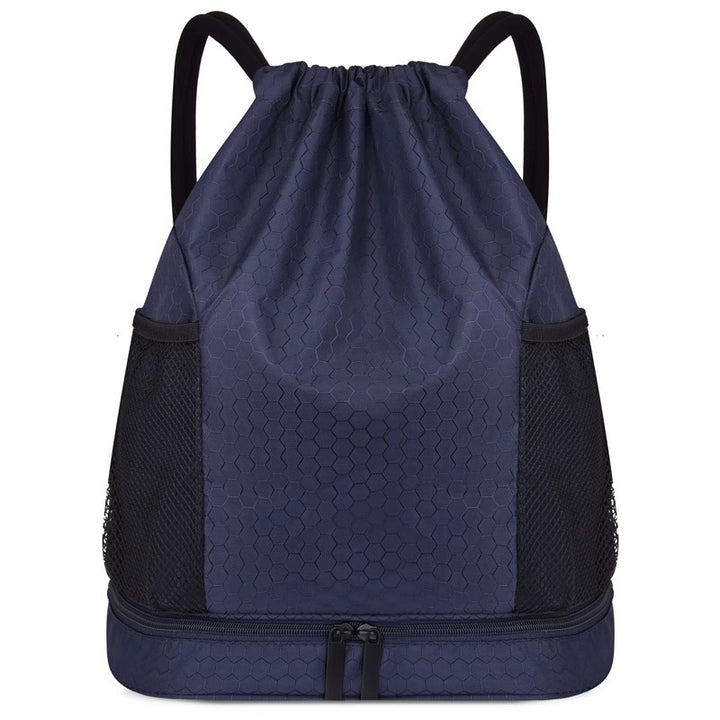 Lightweight Hexagonal Pattern Drawstring Backpack Bowlift