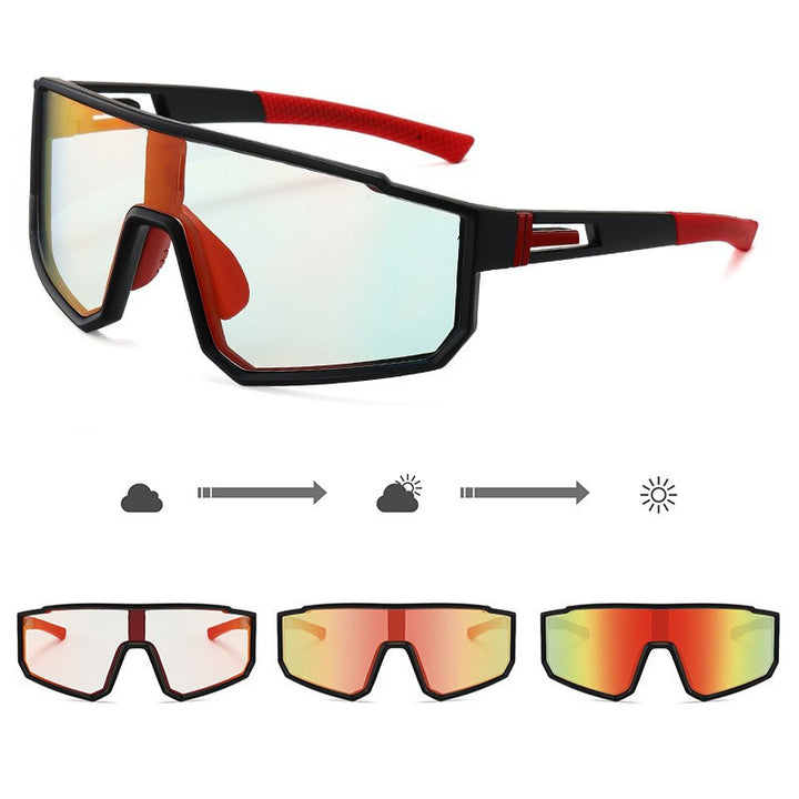 Unisex Sports Performance Sunglasses with Intelligent Light Change Bowlift