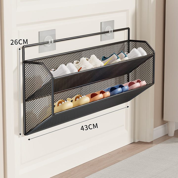 Over-Door Mesh Shoe Storage Rack Bowlift
