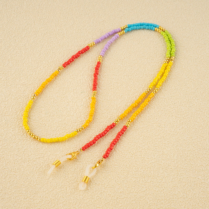 Colorful Beaded Eyewear Retainer Bowlift