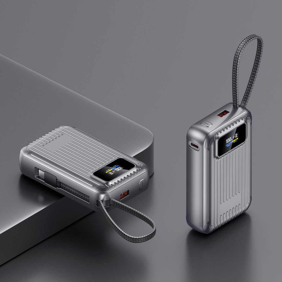 Compact power bank with intelligent LCD display and fast charging function Bowlift