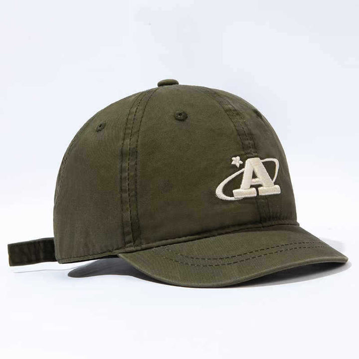 Men's Casual Embroidered Canvas Cap Bowlift
