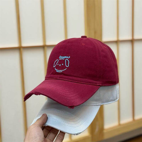 Women's Casual Character-Embroidered Baseball Cap Bowlift