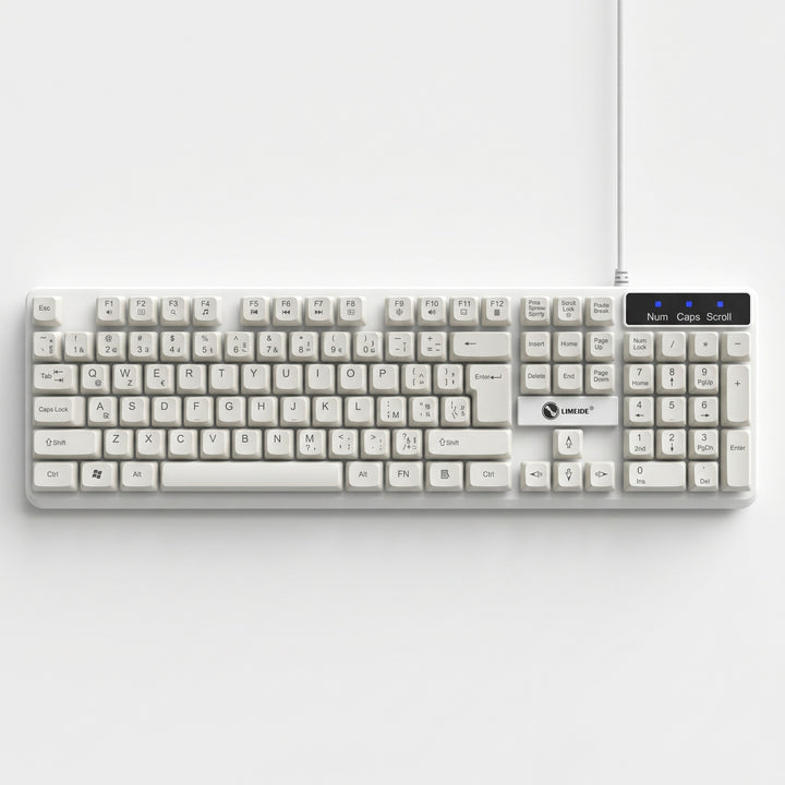 Gaming Keyboard with LED Backlighting Bowlift