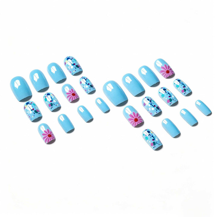 Floral Decorated Nail Art Kit