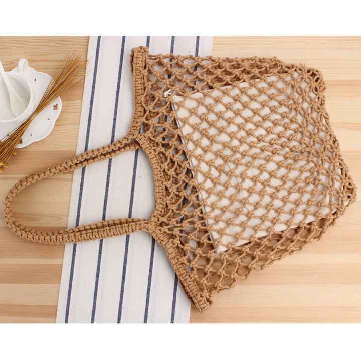 Multifunctional Macrame Tote Bag Bowlift