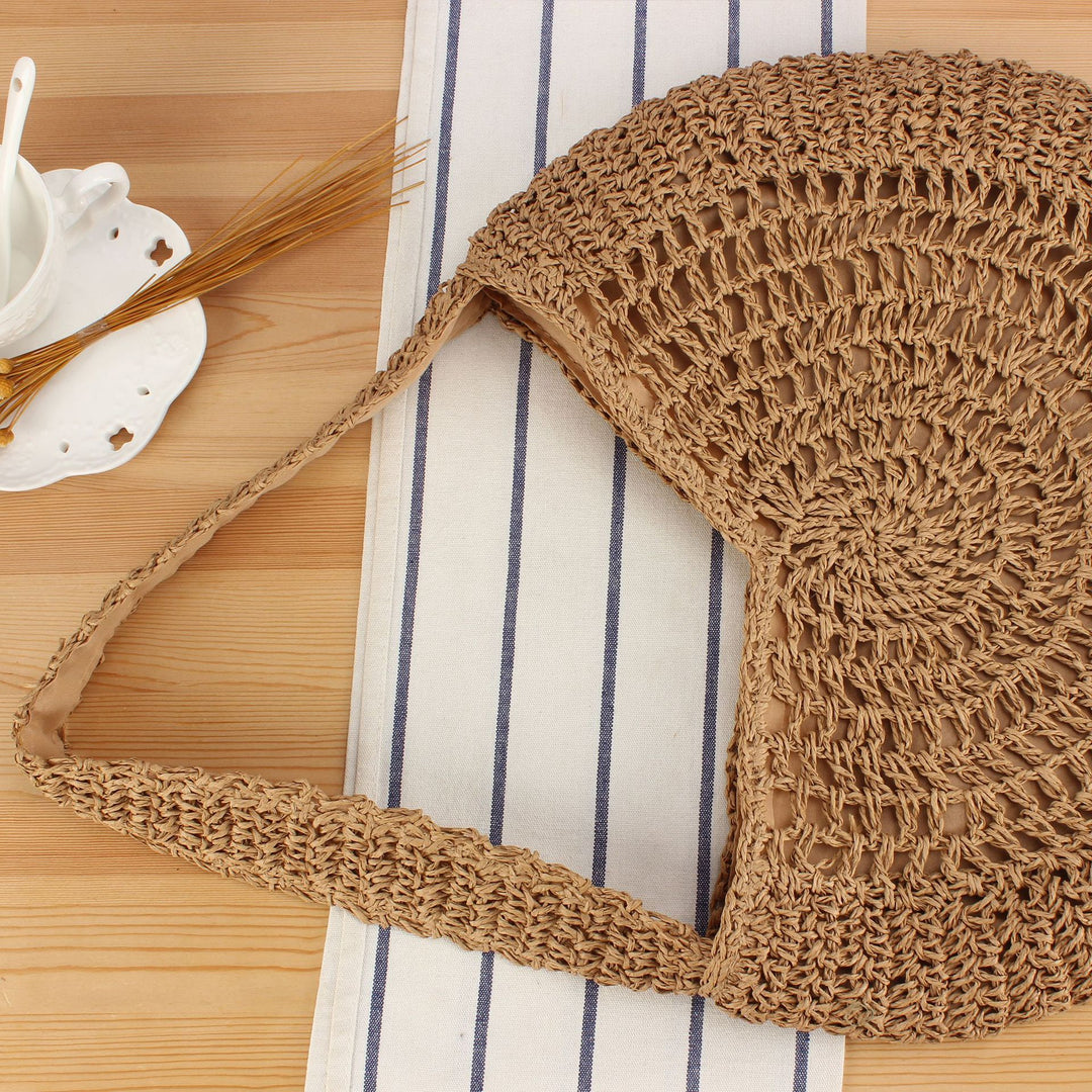 Braided Shoulder Bag in Modern Boho Design Bowlift