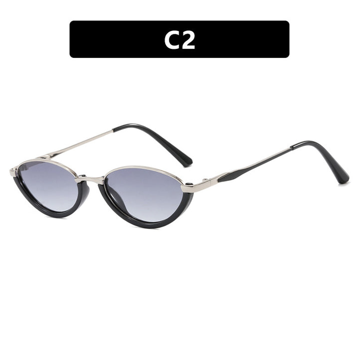 Women's fashionable Cat-Eye sunglasses with two-tone frame and UV protection Bowlift