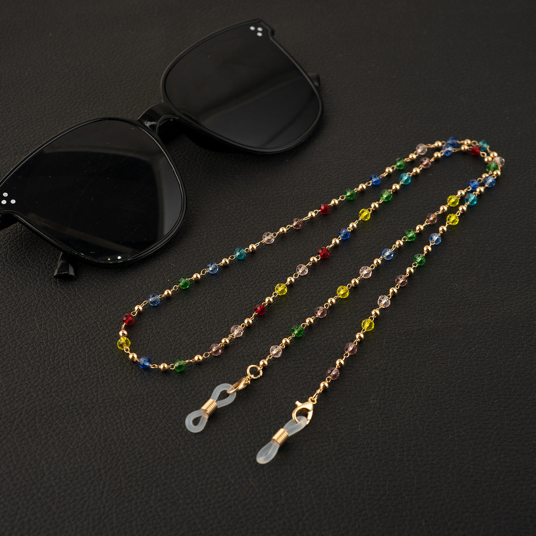 Colorful Crystal Beaded Eyewear Chain Bowlift