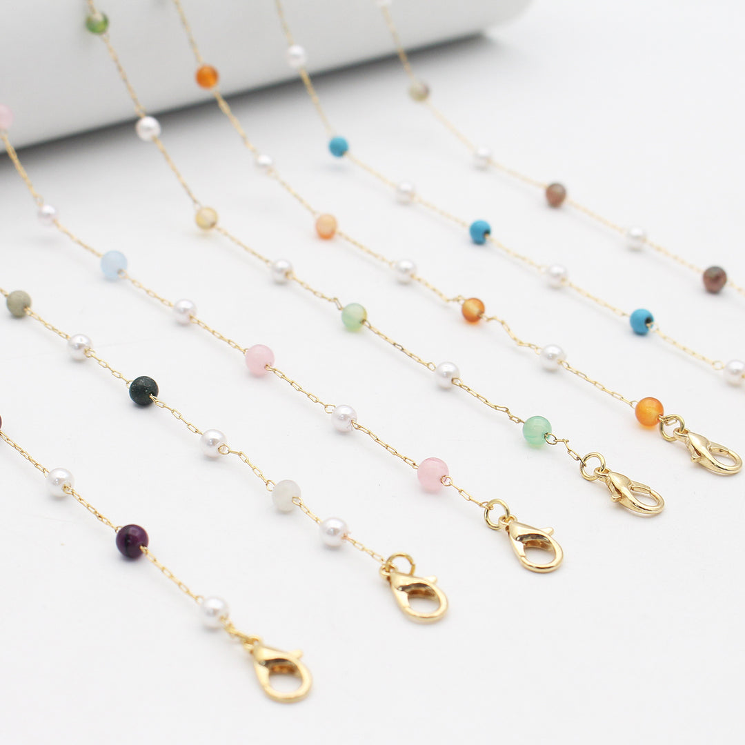 Elegant Multi-Color Eyewear Chain Bowlift
