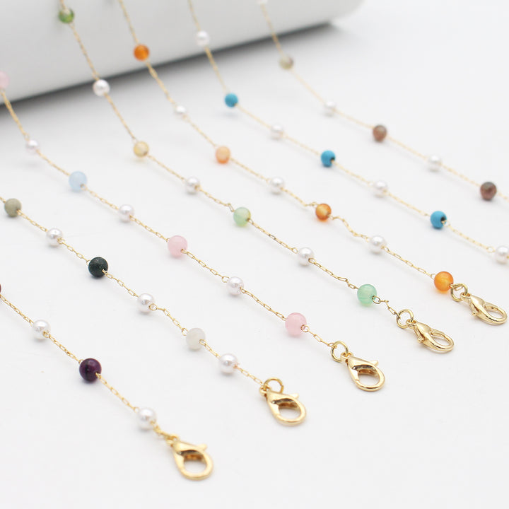 Elegant Multi-Color Eyewear Chain Bowlift
